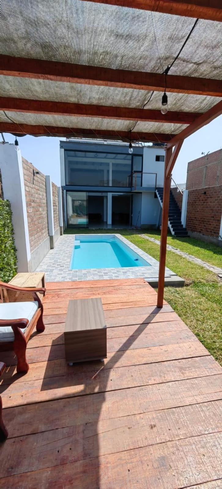 Villa Casa De Playa Con Piscina Ancon Exterior foto